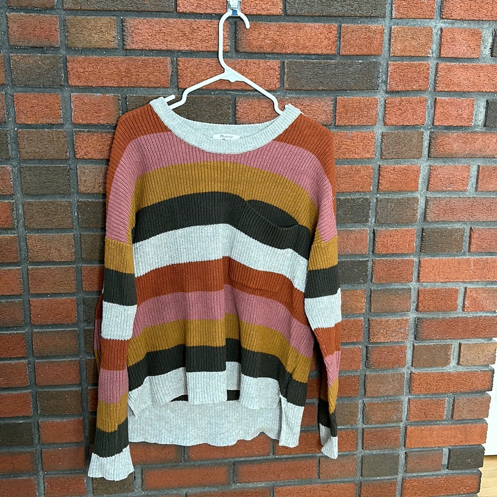 Madewell color block sweater women’s L